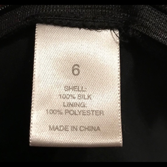 City DKNY Silk Black Top - Size 6 - Picture 4 of 9